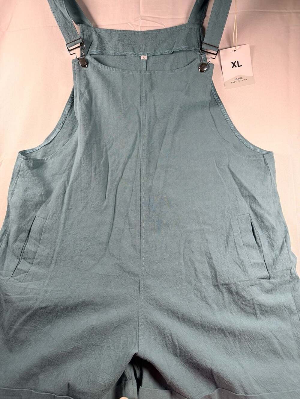Chiclily Women's Casual Overalls Shorts, Loose Button Adjustable Straps Jumpsuit